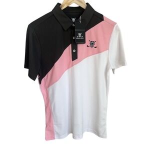 NWT Chuco Golf Sport Polo The Robbins Men's Small Performance Short Sleeve Shirt